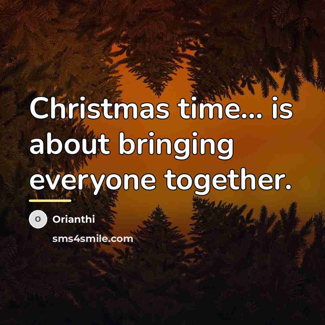 “Christmas time... is about bringing everyone together.…” quote by Orianthi