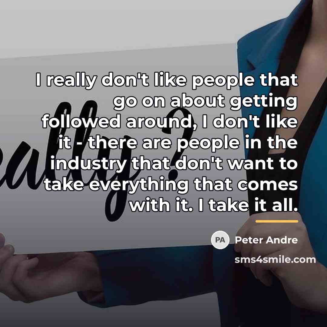 “I really don't like people that go on about getting…” quote by Peter Andre