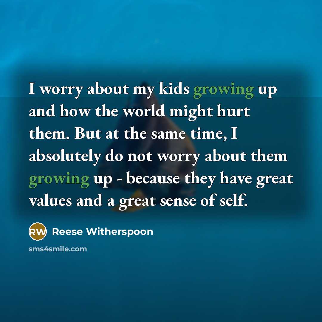 “I worry about my kids growing up and how the…” quote by Reese Witherspoon