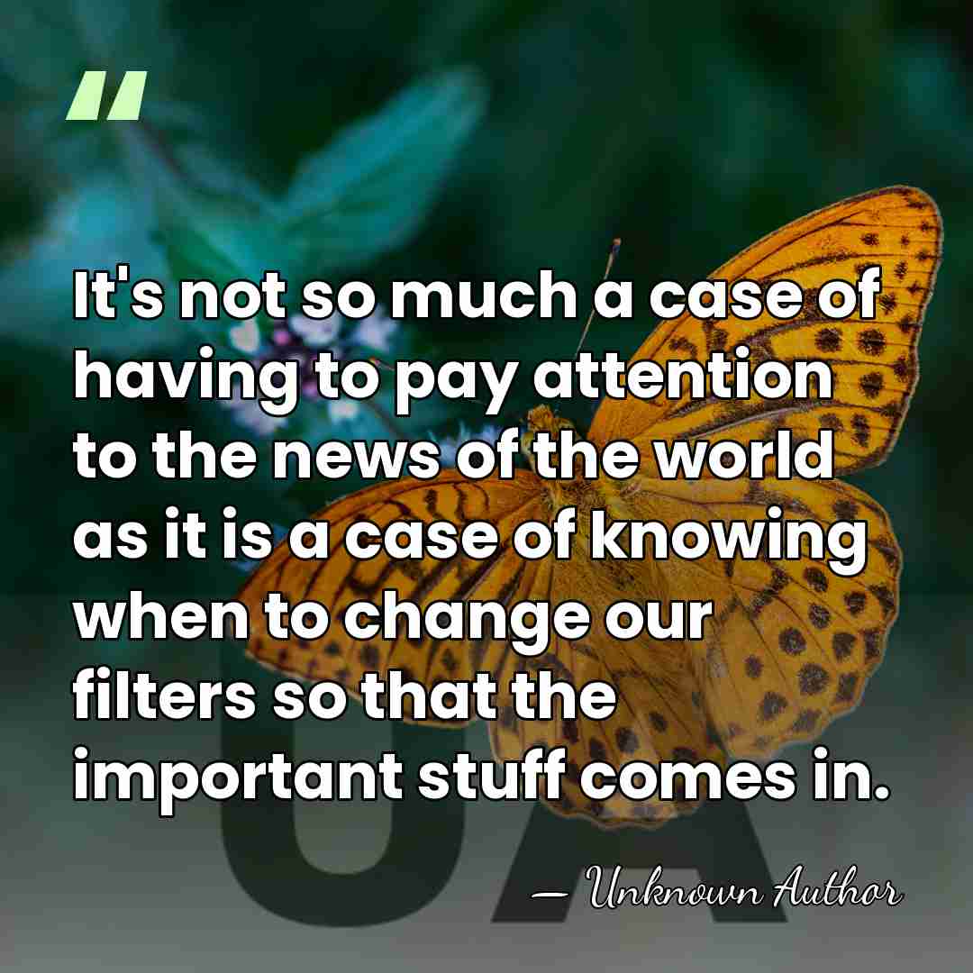It's not so much a case of having to pay attention to&hellip; - Bill Welter