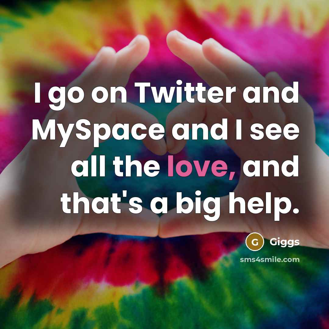 “I go on Twitter and MySpace and I see all…” quote by Giggs