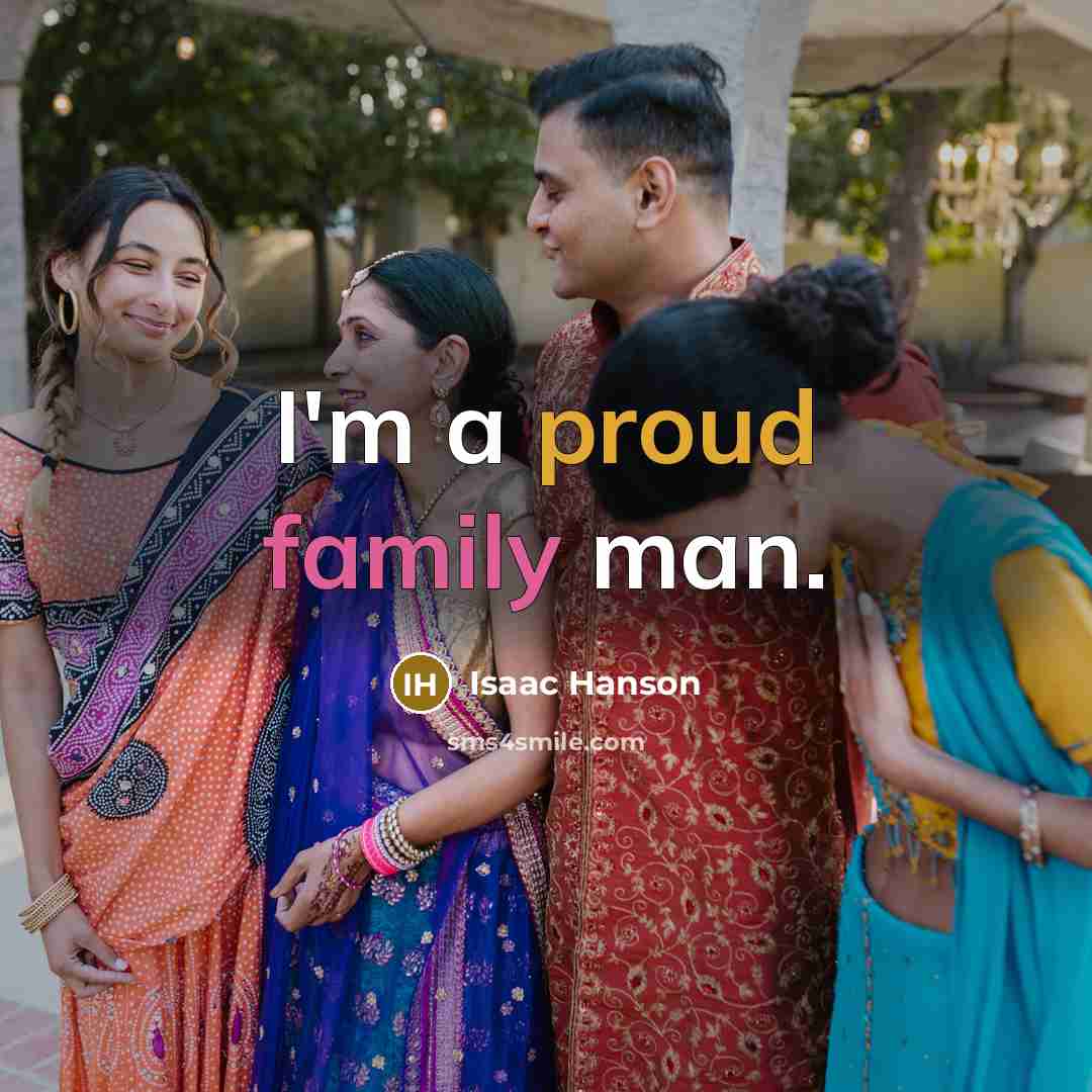 “I'm a proud family man.…” quote by Isaac Hanson