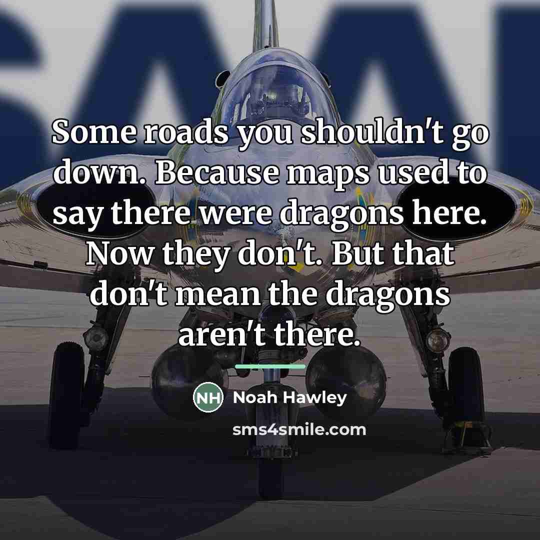 “Some roads you shouldn't go down. Because maps used to…” quote by Noah Hawley