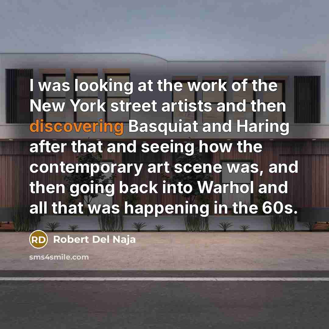“I was looking at the work of the New York…” quote by Robert Del Naja