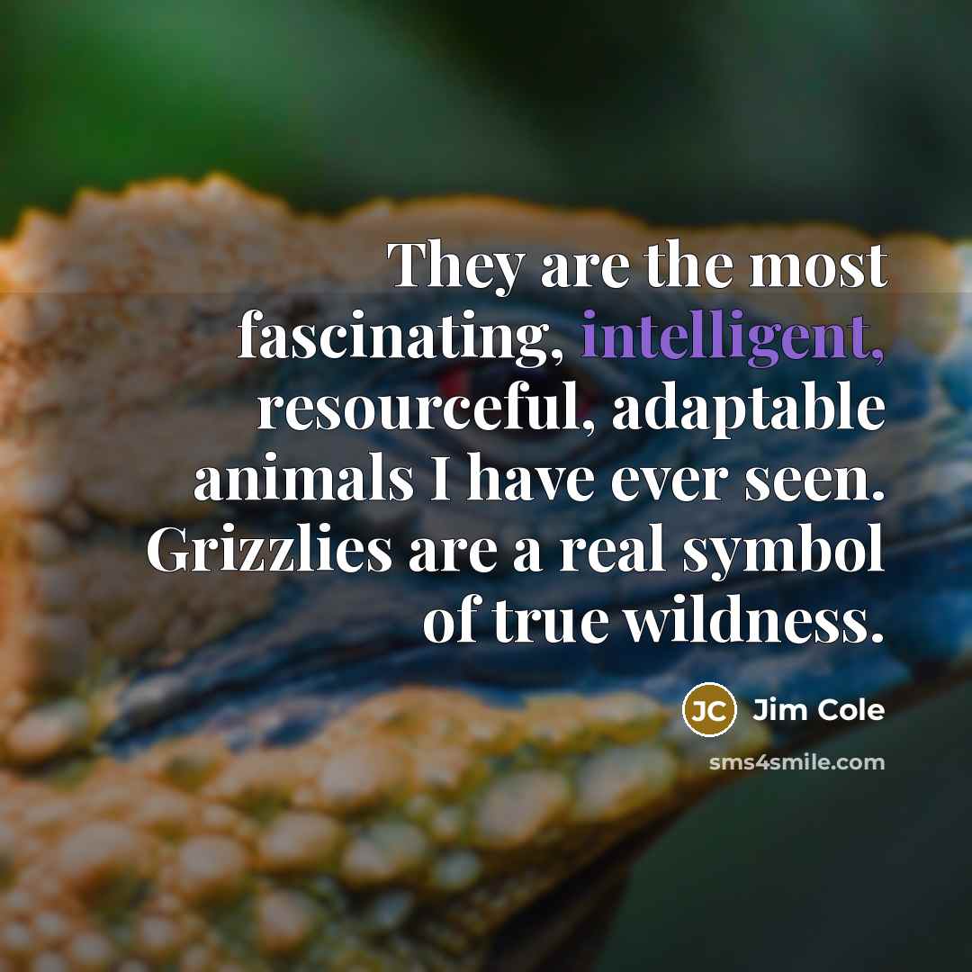 “They are the most fascinating, intelligent, resourceful, adaptable animals I…” quote by Jim Cole