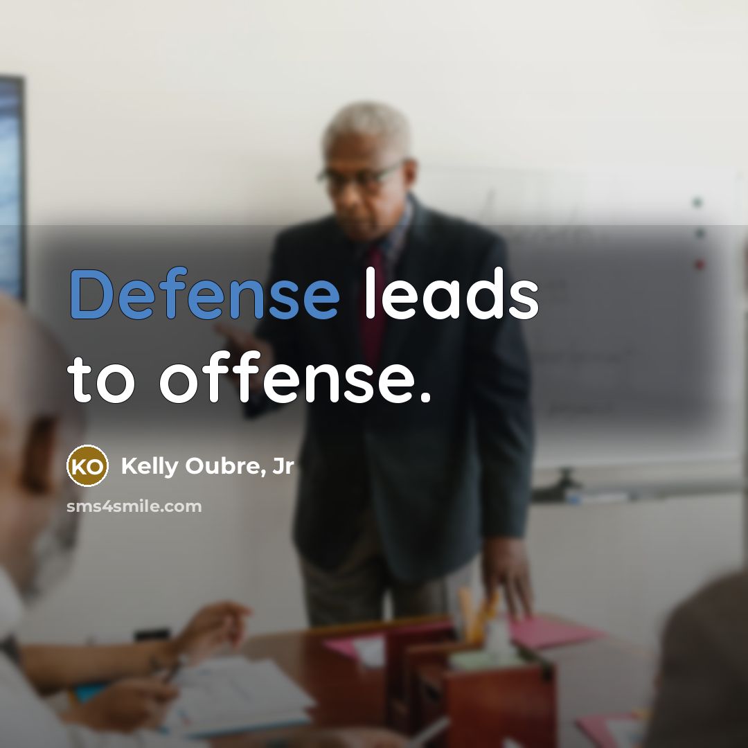 “Defense leads to offense.…” quote by Kelly Oubre, Jr