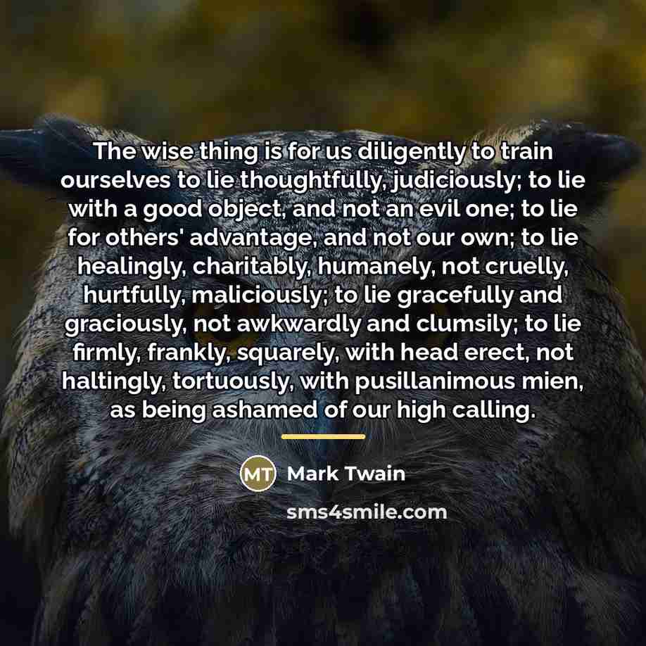 “The wise thing is for us diligently to train ourselves…” quote by Mark Twain