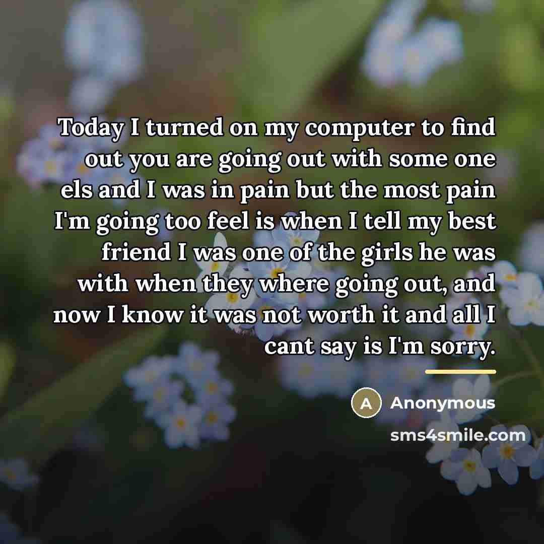 “Today I turned on my computer to find out you…” quote by Anonymous