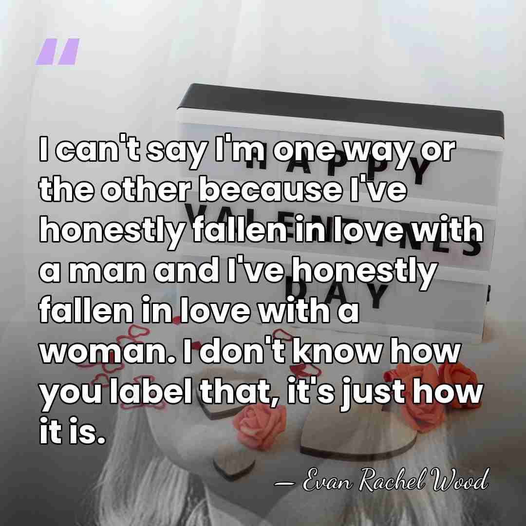 I can't say I'm one way or the other because I've honestly&hellip; - Evan Rachel Wood