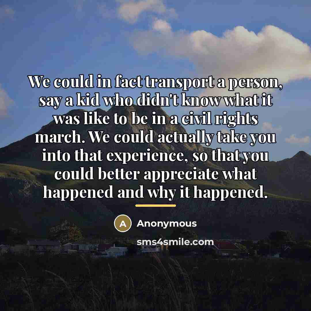 “We could in fact transport a person, say a kid…” quote by Anonymous