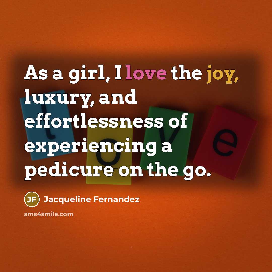 “As a girl, I love the joy, luxury, and effortlessness…” quote by Jacqueline Fernandez