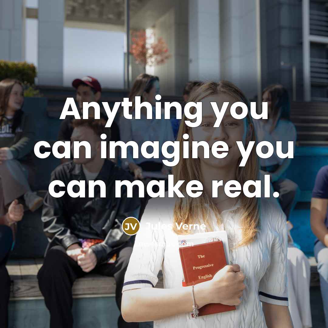 “Anything you can imagine you can make real.…” quote by Jules Verne