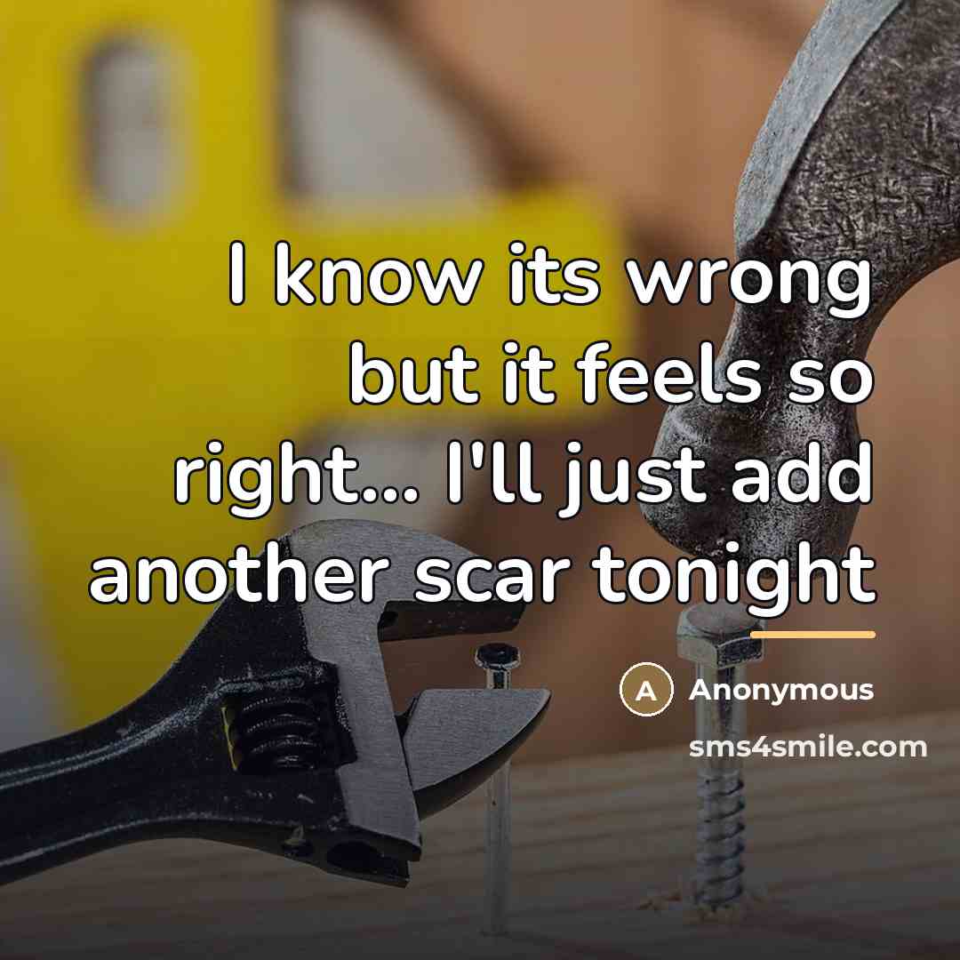 “I know its wrong but it feels so right... I'll…” quote by Anonymous