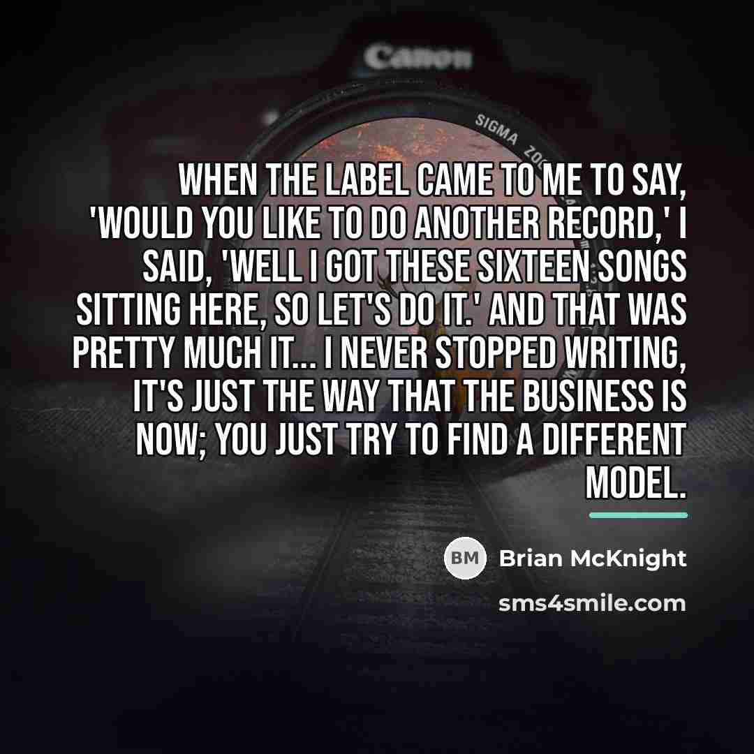 “When the label came to me to say, 'would you…” quote by Brian McKnight
