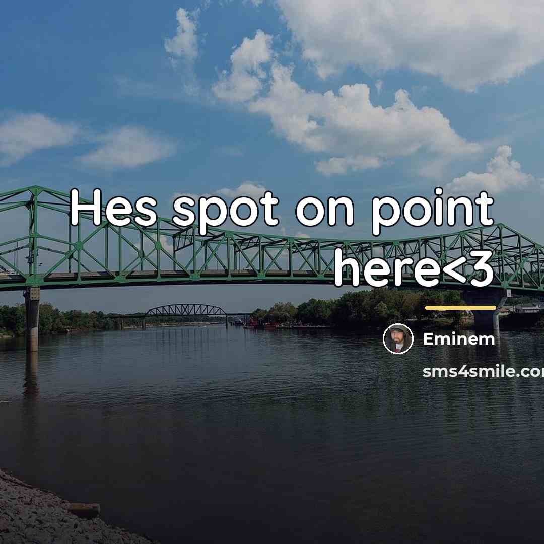 “Hes spot on point here…” quote by Eminem