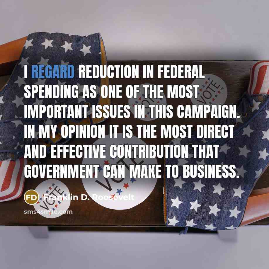 “I regard reduction in Federal spending as one of the…” quote by Franklin D. Roosevelt