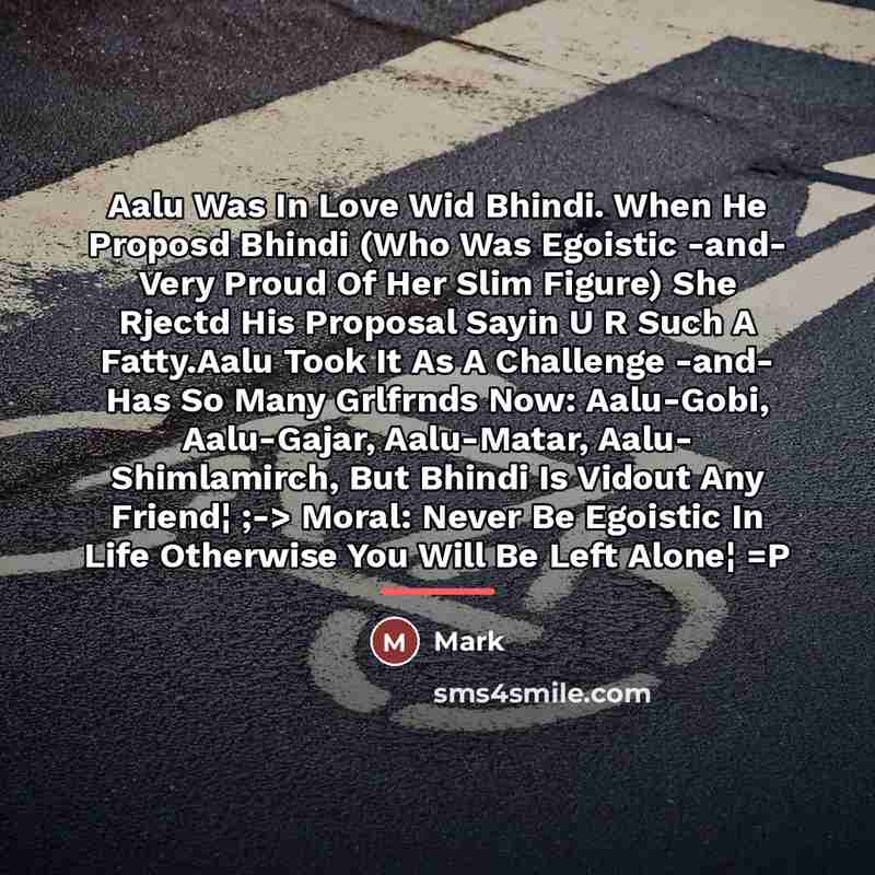 “Aalu Was In Love Wid Bhindi. When He Proposd Bhindi…” quote by Mark