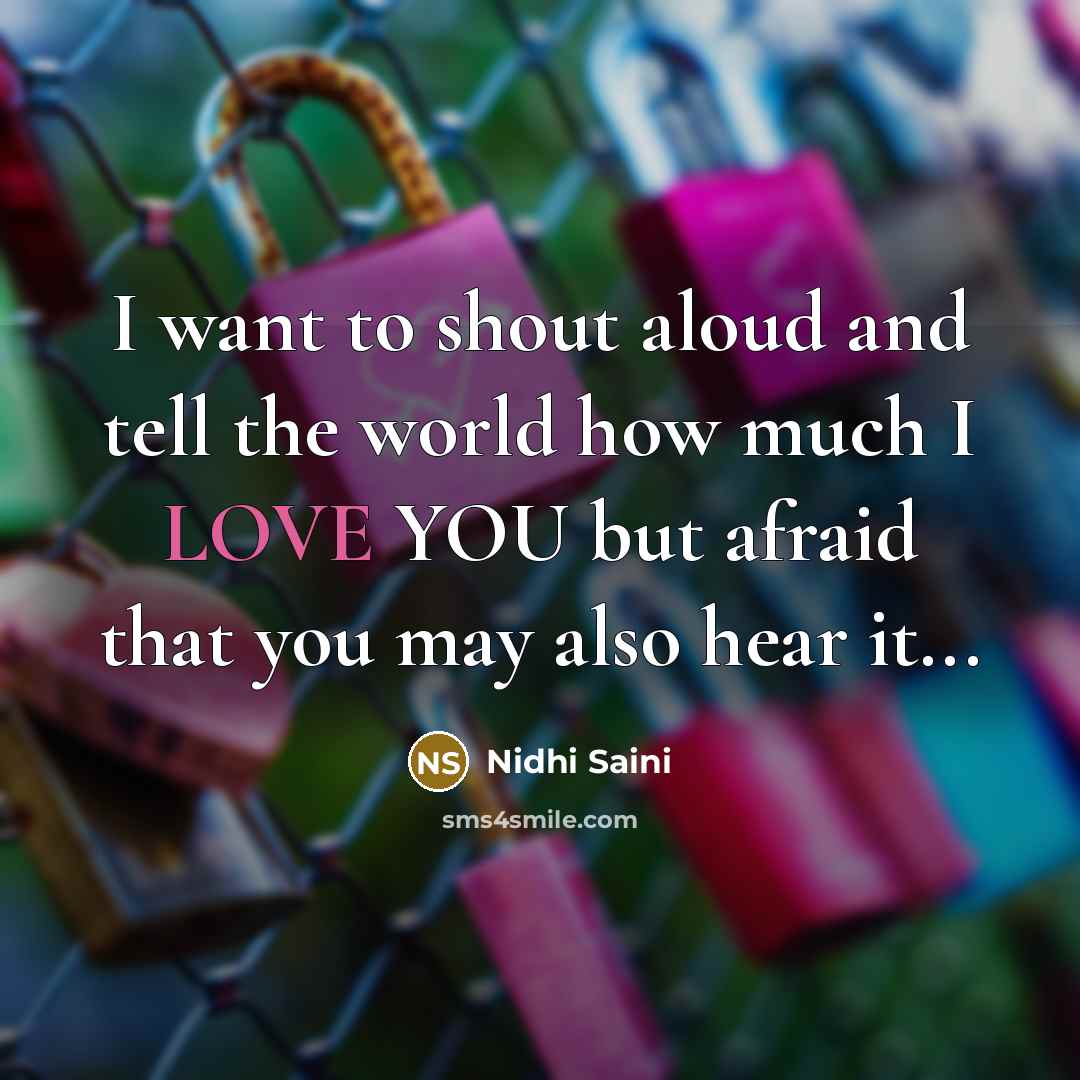 “I want to shout aloud and tell the world how…” quote by Nidhi Saini