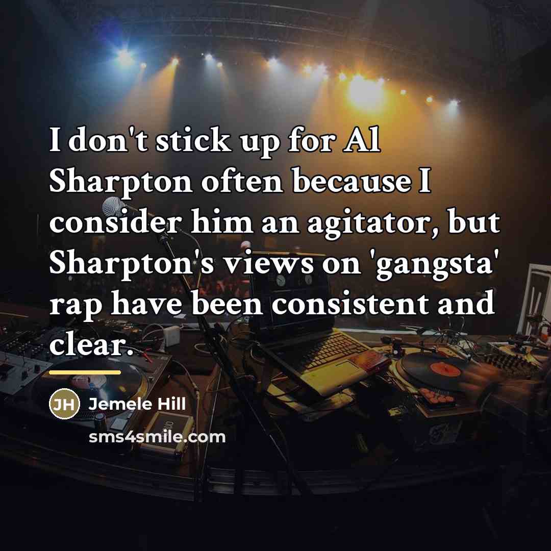 “I don't stick up for Al Sharpton often because I…” quote by Jemele Hill