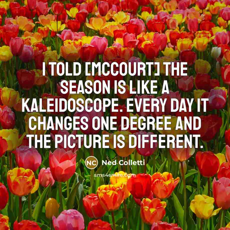 “I told [McCourt] the season is like a kaleidoscope. Every…” quote by Ned Colletti