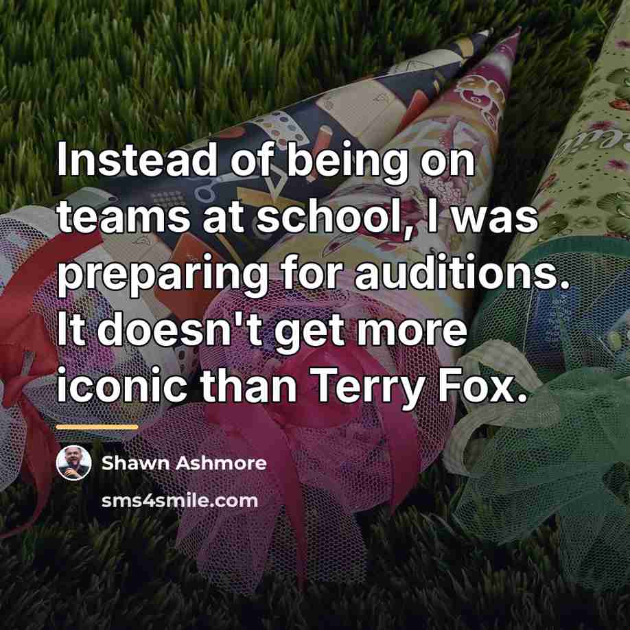 “Instead of being on teams at school, I was preparing…” quote by Shawn Ashmore