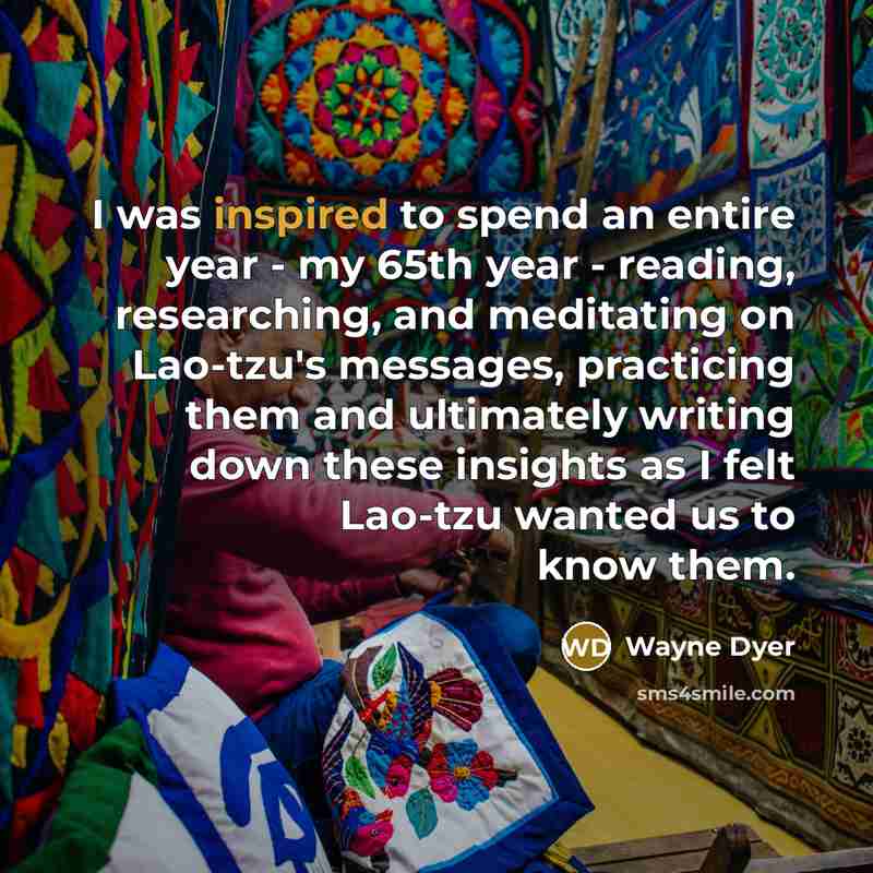 “I was inspired to spend an entire year - my…” quote by Wayne Dyer