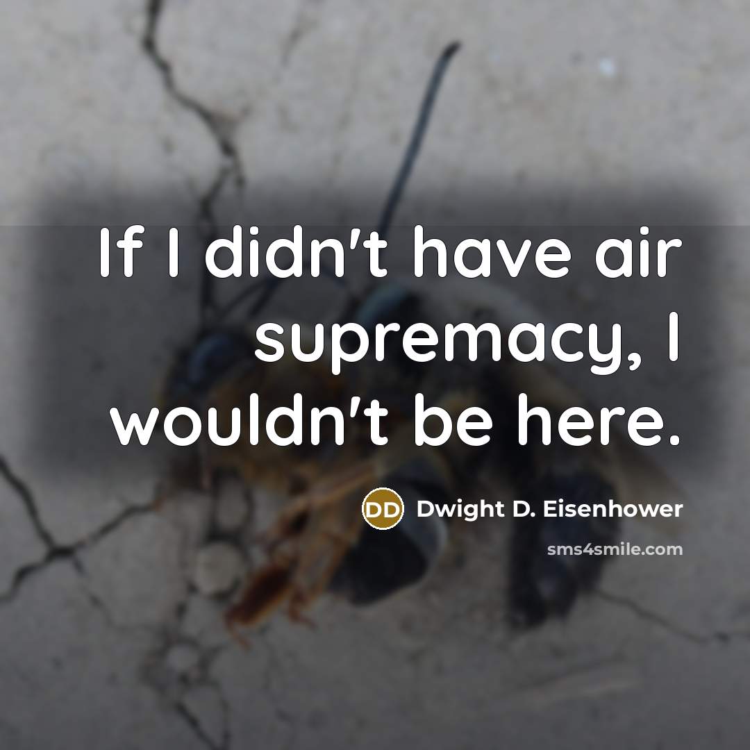“If I didn't have air supremacy, I wouldn't be here.…” quote by Dwight D. Eisenhower