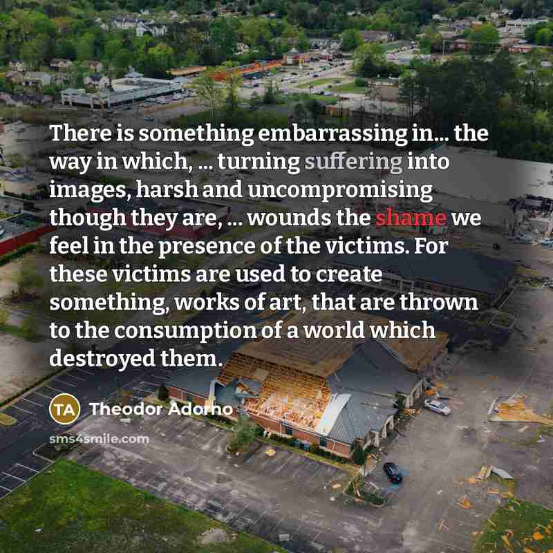 “There is something embarrassing in... the way in which, ...…” quote by Theodor Adorno