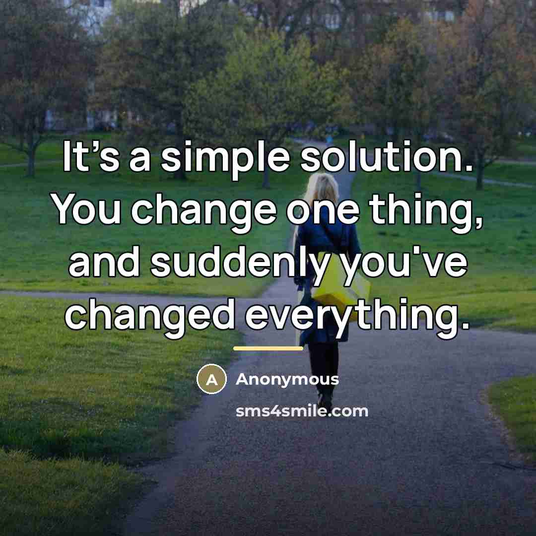 “It's a simple solution. You change one thing, and suddenly…” quote by Rebecca Onie founder of Health Leads