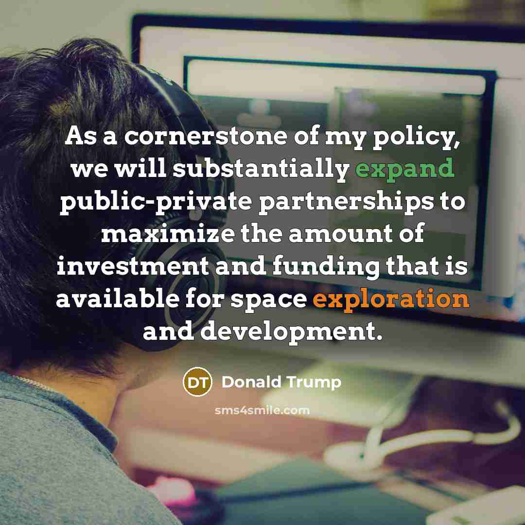 “As a cornerstone of my policy, we will substantially expand…” quote by Donald Trump