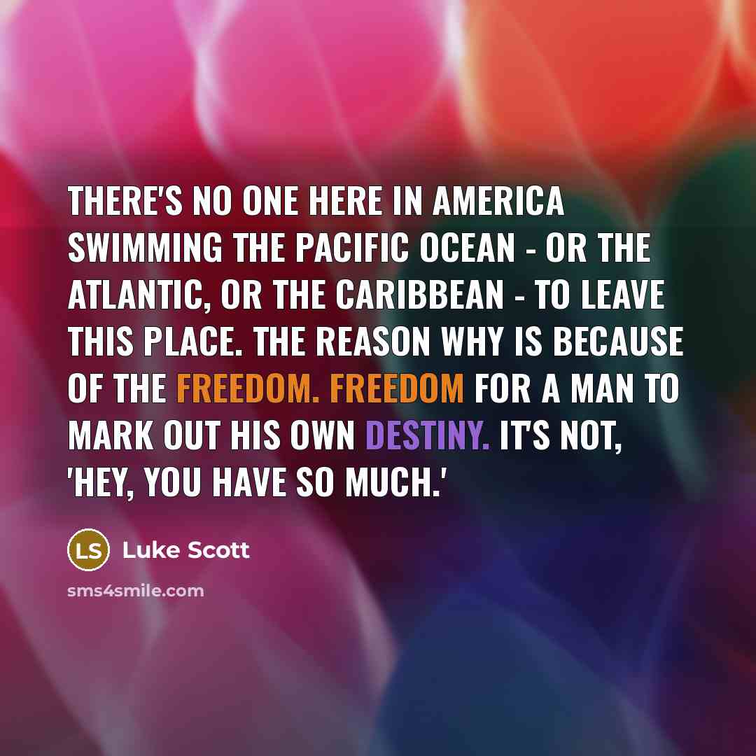 “There's no one here in America swimming the Pacific Ocean…” quote by Luke Scott