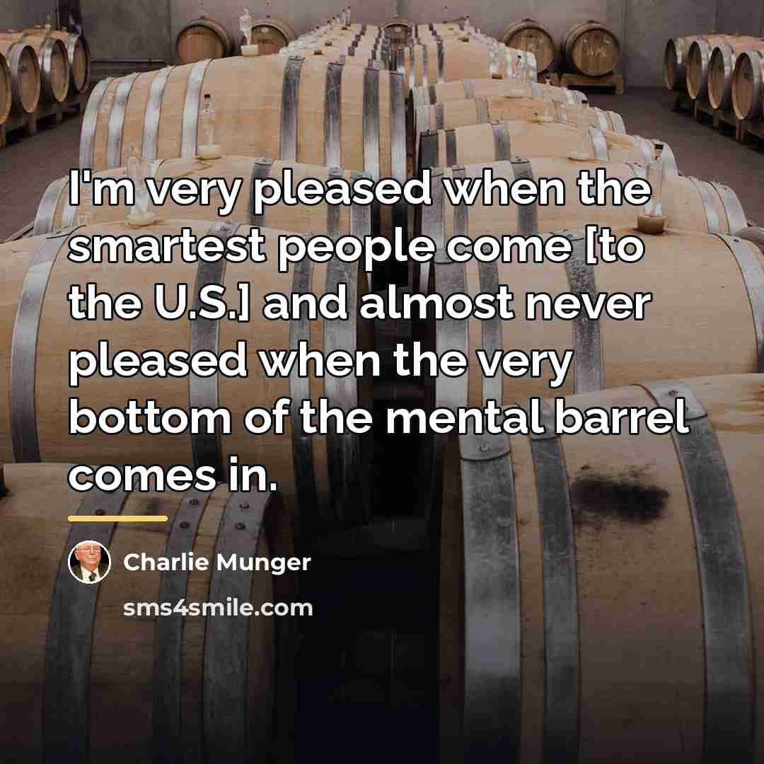 “I'm very pleased when the smartest people come [to the…” quote by Charlie Munger