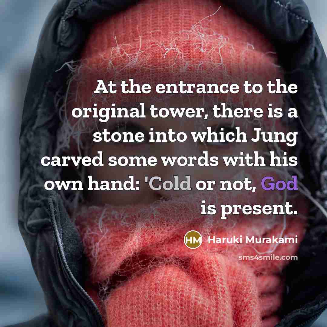 “At the entrance to the original tower, there is a…” quote by Haruki Murakami