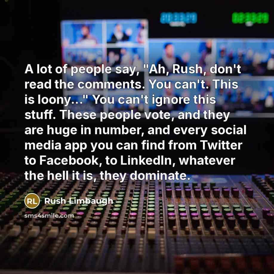 “A lot of people say, "Ah, Rush, don't read the…” quote by Rush Limbaugh