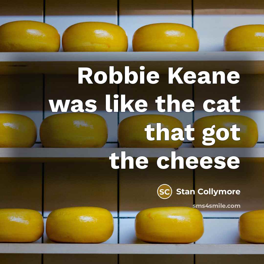“Robbie Keane was like the cat that got the cheese…” quote by Stan Collymore
