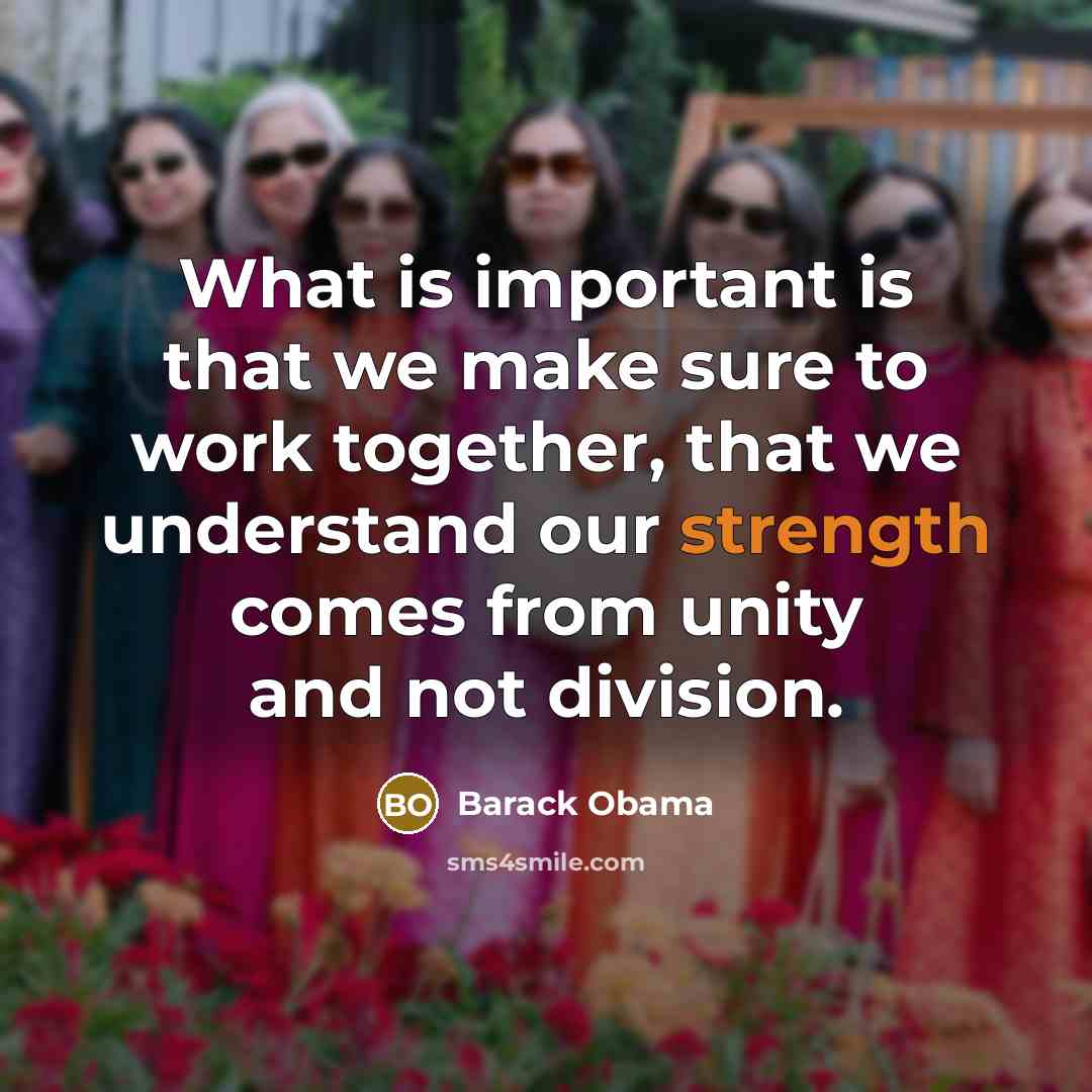 “What is important is that we make sure to work…” quote by Barack Obama