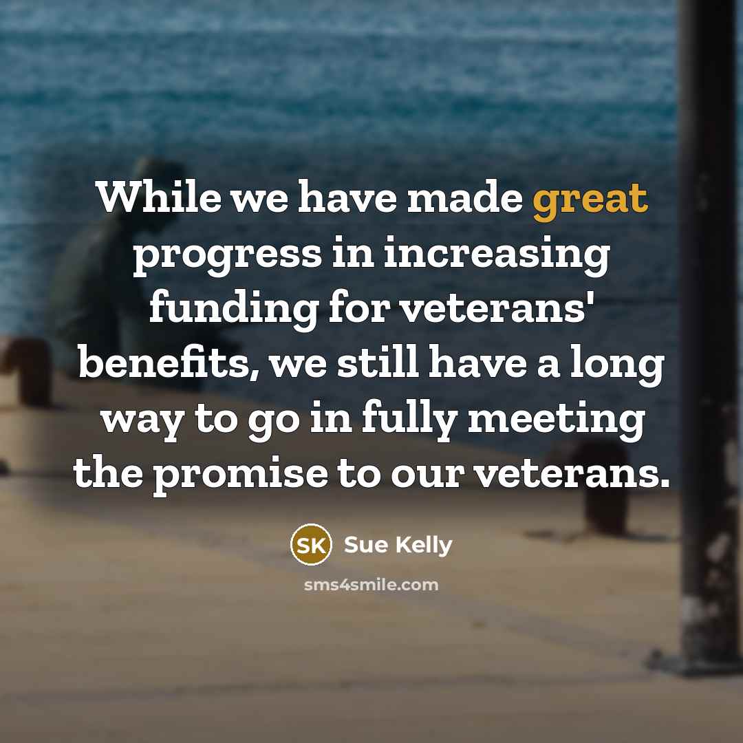 “While we have made great progress in increasing funding for…” quote by Sue Kelly