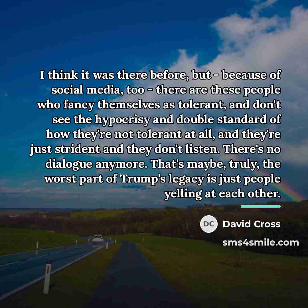 “I think it was there before, but - because of…” quote by David Cross