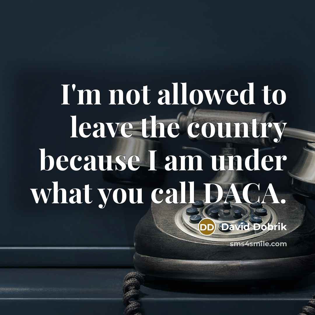 “I'm not allowed to leave the country because I am…” quote by David Dobrik