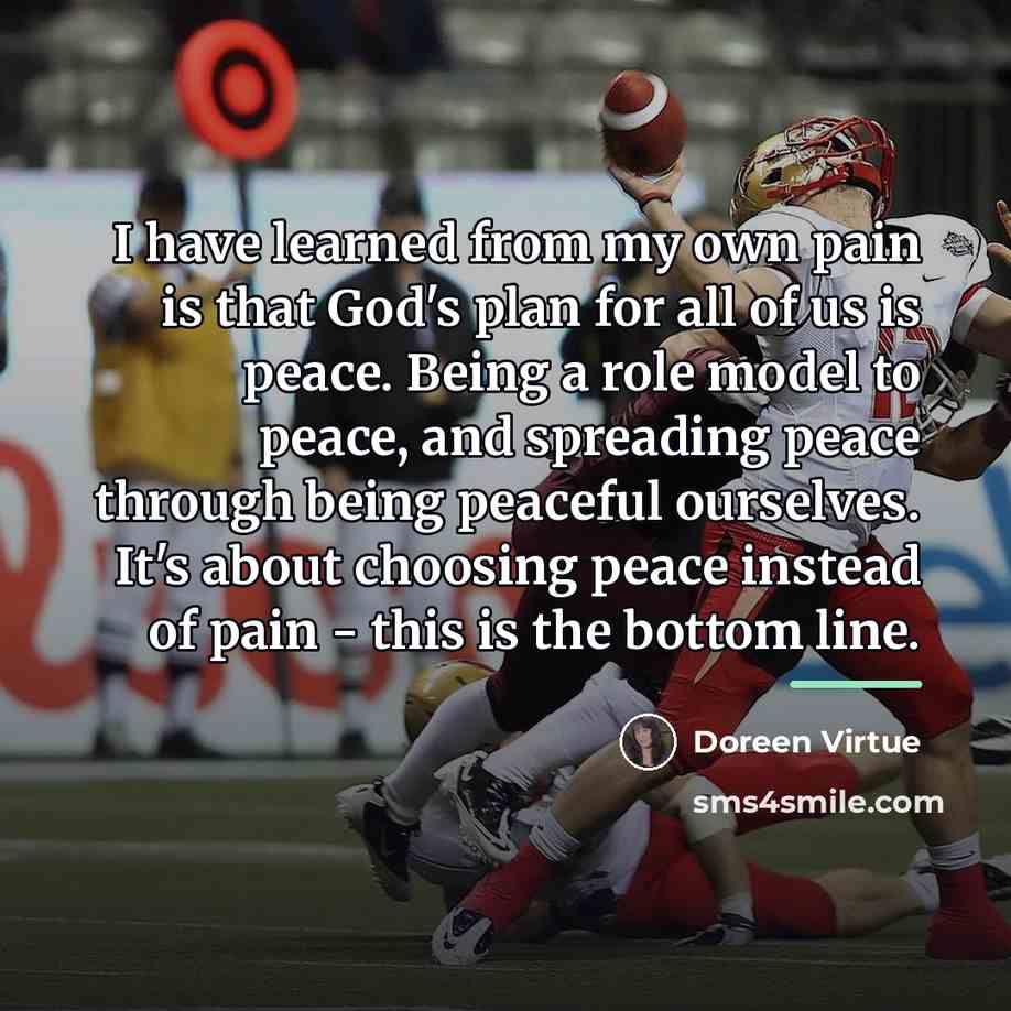 “I have learned from my own pain is that God's…” quote by Doreen Virtue