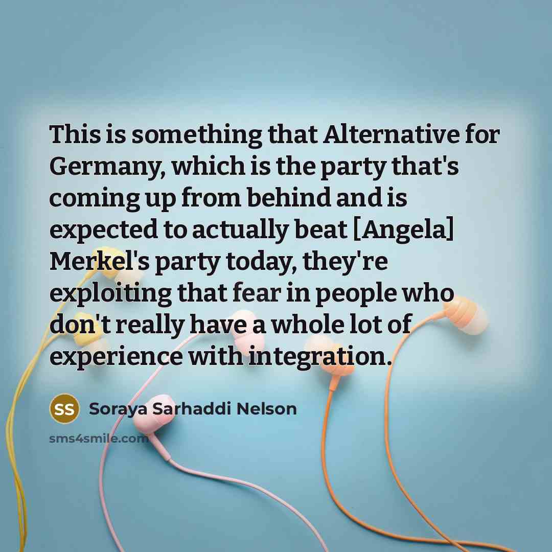 “This is something that Alternative for Germany, which is the…” quote by Soraya Sarhaddi Nelson