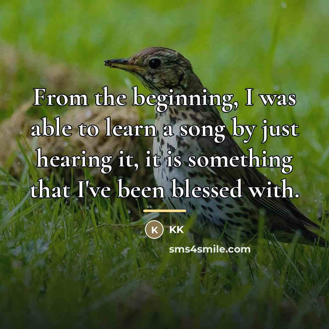 “From the beginning, I was able to learn a song…” quote by KK