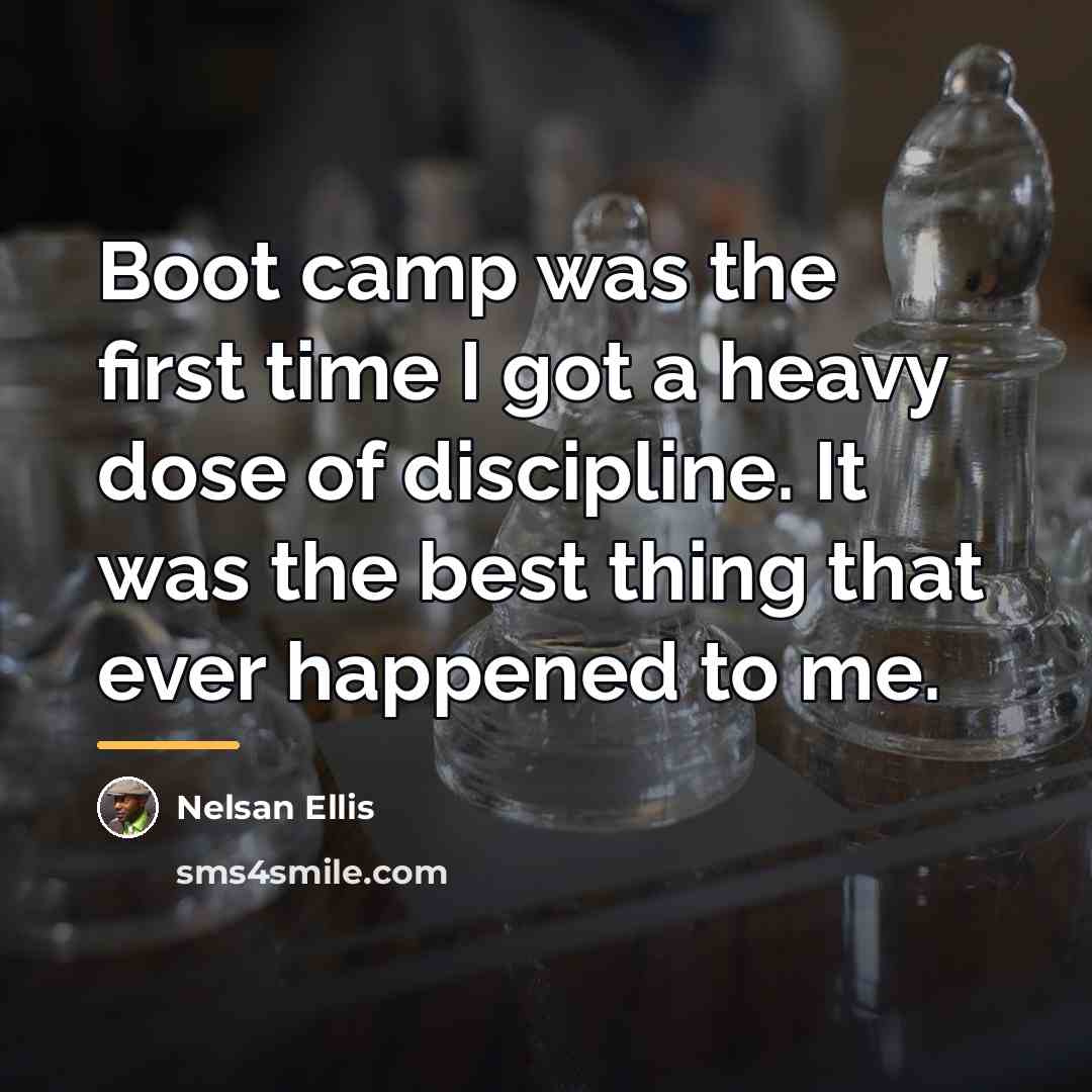 “Boot camp was the first time I got a heavy…” quote by Nelsan Ellis