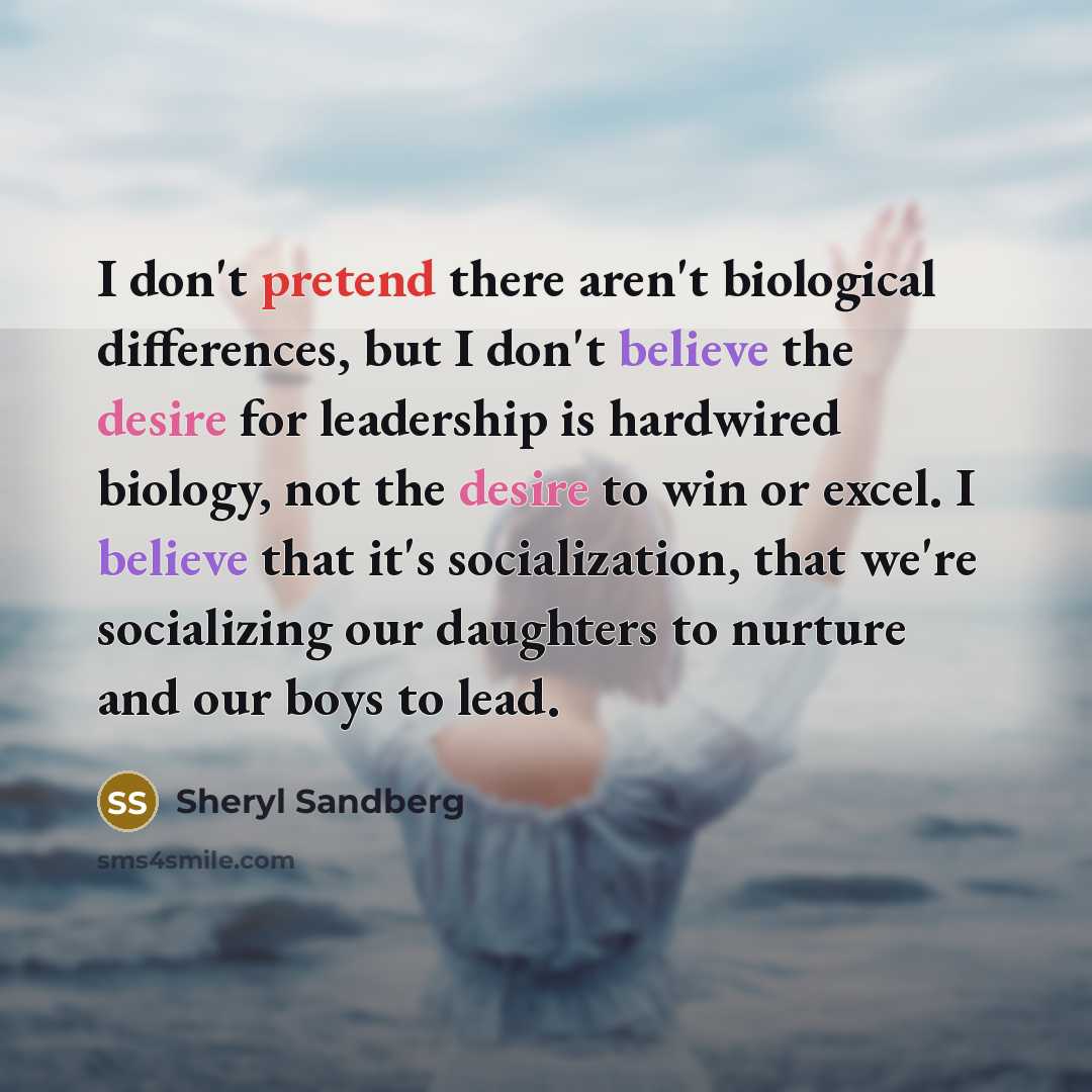 “I don't pretend there aren't biological differences, but I don't…” quote by Sheryl Sandberg