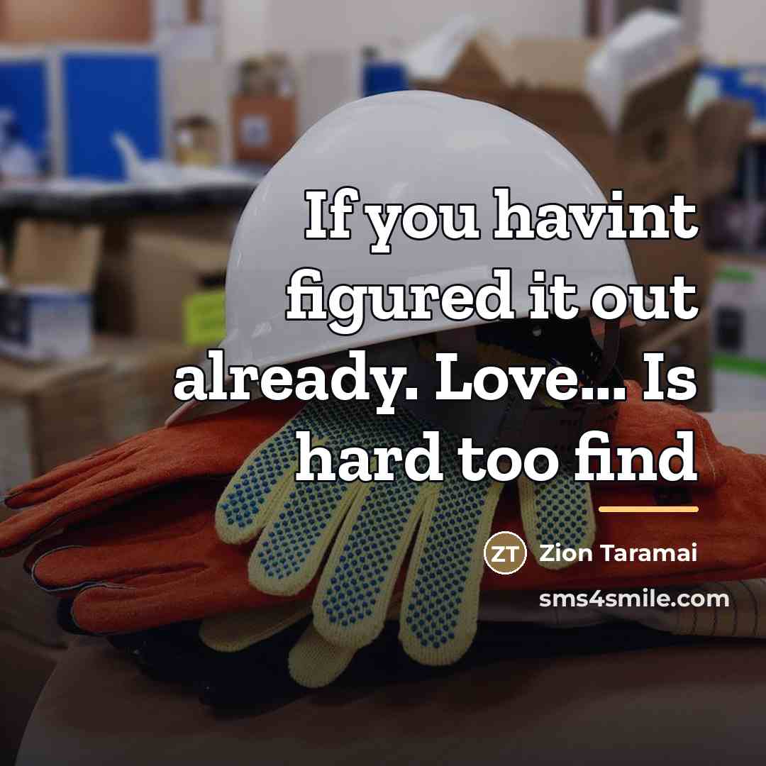 “If you havint figured it out already. Love... Is hard…” quote by Zion Taramai