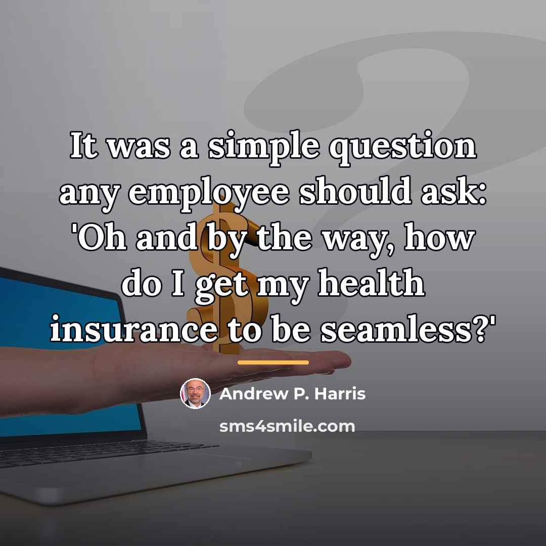 “It was a simple question any employee should ask: 'Oh…” quote by Andrew P. Harris