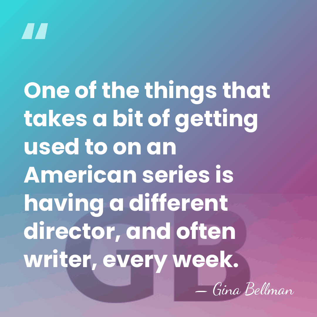 One of the things that takes a bit of getting used to&hellip; - Gina Bellman