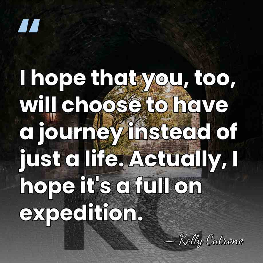 I hope that you, too, will choose to have a journey instead&hellip; - Kelly Cutrone