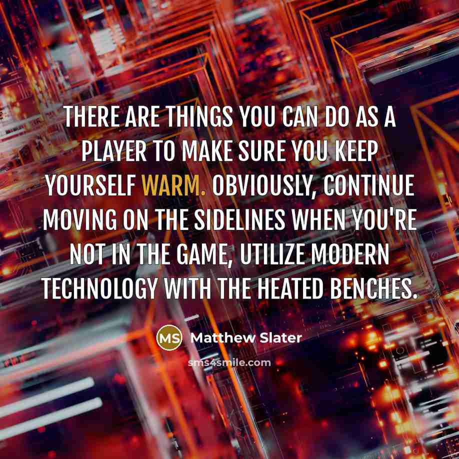 “There are things you can do as a player to…” quote by Matthew Slater