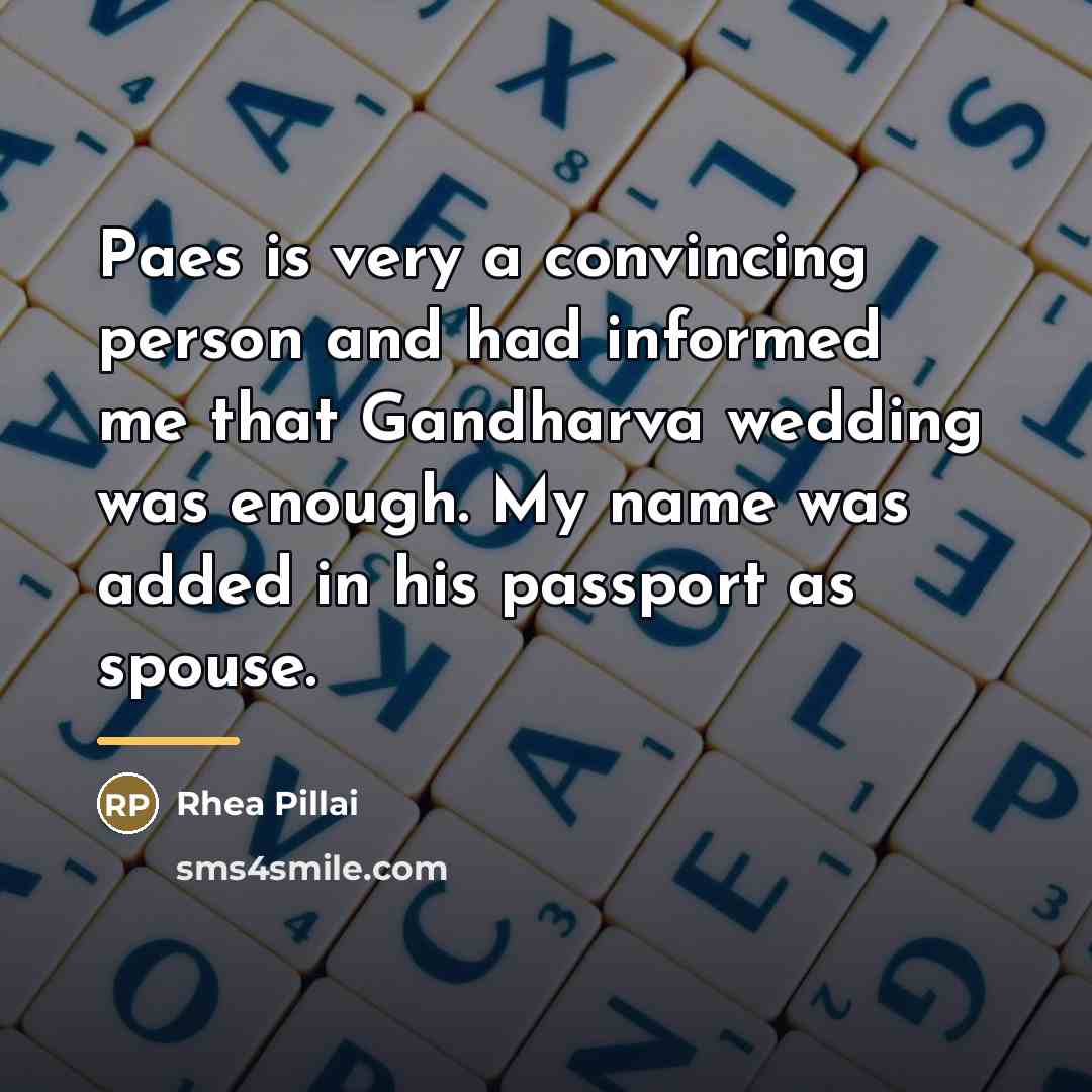 “Paes is very a convincing person and had informed me…” quote by Rhea Pillai